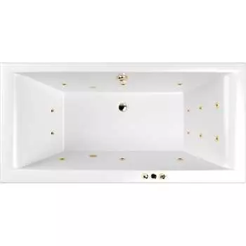 Ванна WHITECROSS Savia Duo 170x80 "SMART" (золото) 0103.170080.100.SMART.GL