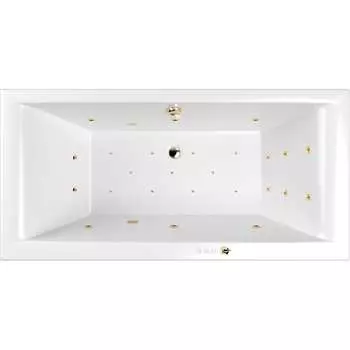 Ванна WHITECROSS Savia Duo 170x80 "ULTRA" (золото) 0103.170080.100.ULTRA.GL