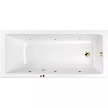 Ванна WHITECROSS Wave 160x80 "SOFT" (золото) 0101.160080.100.SOFT.GL