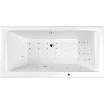 Ванна WHITECROSS Savia Duo 170x80 "NANO" (хром) 0103.170080.100.NANO.CR