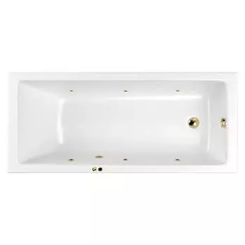 Ванна WHITECROSS Wave Slim 150x70 "SOFT" (золото) 0111.150070.100.SOFT.GL