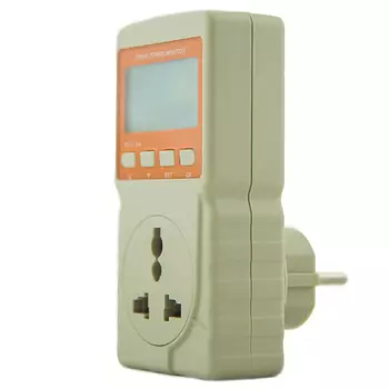 Ваттметр с функцией таймера мегеон 71003