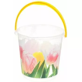 Ведро IDEA ДЕКО 5 л М 2425 М 2425 тюльпаны