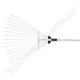 Веерные грабли с алюминиевым черенком, 15 зубьев, 1600 мм palisad 61756