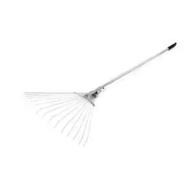 Веерные раздвижные 15-зубые грабли с металлической оцинкованной ручкой enifield 110х19х5 см 112229