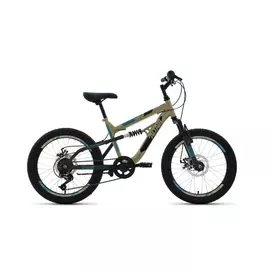 Велосипед altair mtb fs 20 disc, рост 14, 2019-2020, бежевый/черный rbkt02n06004