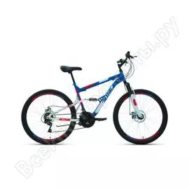 Велосипед altair mtb fs 26 2.0 disc, рост 18, 2019-2020, синий/красный rbkt0sn6p018