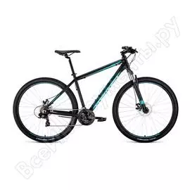 Велосипед forward apache 29 2.0 disc, рост 19, 2019-2020, черный/бирюзовый rbkw0m69q021
