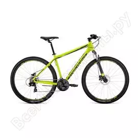 Велосипед forward apache 29 3.0 disc, рост 17, 2019-2020, желтый/черный rbkw0m69q008