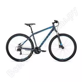 Велосипед forward apache 29 3.0 disc, рост 17, 2019-2020, серый/голубой rbkw0m69q007