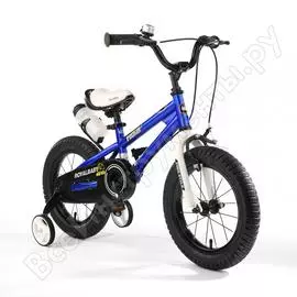 Велосипед royal baby freestyle 14", стальная рама rb14b-6 синий