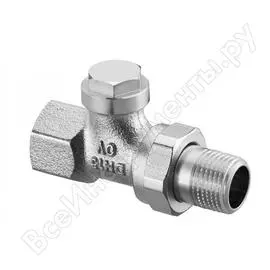 Вентиль oventrop combi 4, проходной, dn-15, 1/2", вн, pn 1090762