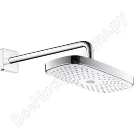 Верхний душ hansgrohe 27385400 raindance select е300 2jet с держателем 390мм 00000029678