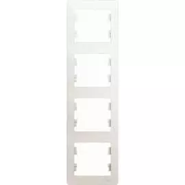 Вертикальная четырехместная рамка Systeme Electric Glossa GSL000608