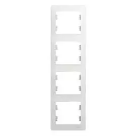 Вертикальная четырехместная рамка Systeme Electric GLOSSA GSL000108