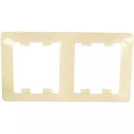 Вертикальная двухместная рамка Systeme Electric GLOSSA GSL000206