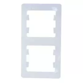 Вертикальная двухместная рамка Systeme Electric GLOSSA GSL000106