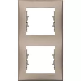 Вертикальная двухместная рамка Schneider Electric