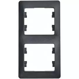 Вертикальная двухместная рамка Systeme Electric GLOSSA GSL000706