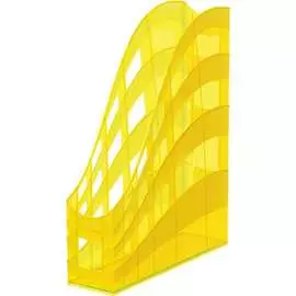 Вертикальная пластиковая подставка для бумаг ErichKrause S-Wing Neon 51511