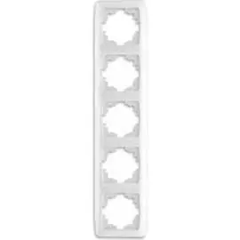 Вертикальная пятиместная рамка VIKO