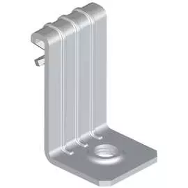 Вертикальный балочный зажим УМС 1-5 мм с отгибом и резьбой М8 VBZ-1-5-M8-G