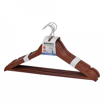 Вешалки-плечики BRABIX Стандарт 601161