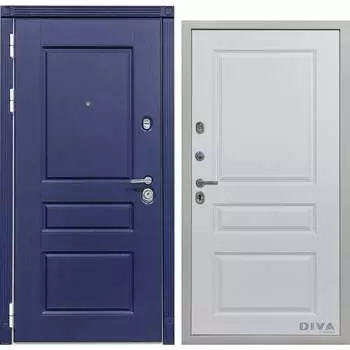 Входная левая дверь DIVA Д13 Белый Софт УТ-00071557