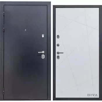 Входная левая дверь DIVA Д13 Белый Софт УТ-0007273 УТ-00072723