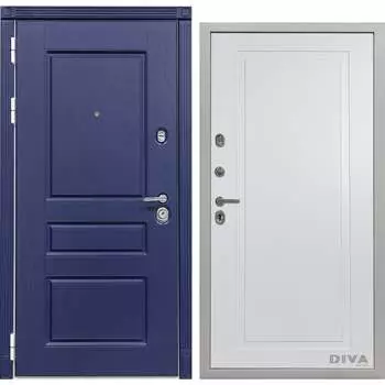 Входная левая дверь DIVA Н10 Белый Софт УТ-00073613