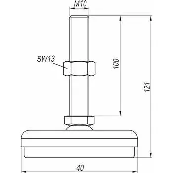 Виброизолирующая опора EMES IA401010
