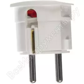 Вилка abl термопласт 16a 2p+e 250v, белый 1107110