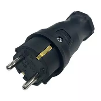 Вилка каучуковая iTOK iCONNECT i-KI-KV-ICONNECT-1PEN-IP44-BLACK