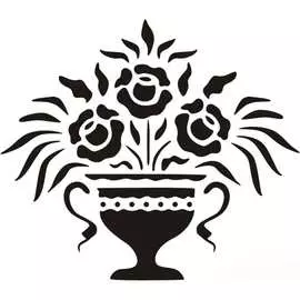 Виниловый трафарет STMDECOR Кампанула HW-219