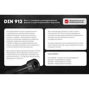 Винт FIXATOP М6х25 DIN912 10 шт. 00000080702
