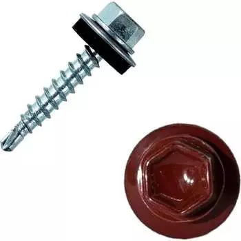 Винт HARDWEX ТМ HWX1-W-J-SP-4.8x20 мм., RAL 3009 (250 шт.) 5190000001147