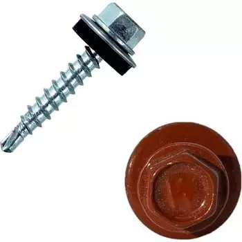 Винт HARDWEX ТМ HWX1-W-J-SP-4.8x20 мм., RAL 8004 (250 шт.) 5190000001284