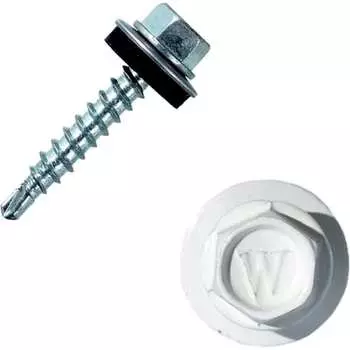 Винт HARDWEX ТМ HWX1-W-J-SP-4.8x20 мм., RAL 9003 (250 шт.) 5190000001307