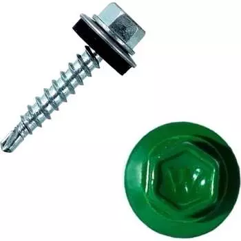 Винт HARDWEX ТМ HWX1-W-J-SP-4.8x20 мм., RAL 6029 (250 шт.) 5190000001239