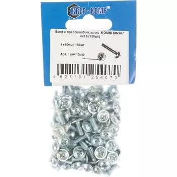 Винт КРЕП-КОМП KOMBI 4х10 DIN967 (150 шт.) вм410мф