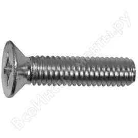 Винт с полной резьбой с потайной головкой партнер din965 8х20 а2 со шлицем ph 200шт фас 16728 200