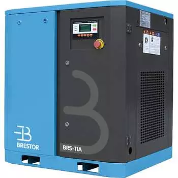 Винтовой компрессор Brestor BRS-11A (1,5м3/мин при 8бар; маслозаполненный) , UCX, "Звезда/треуг.", 380В 3ф 50Гц, возд. охл., MAM S11A8