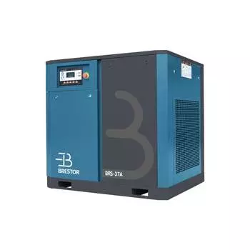 Винтовой компрессор Brestor BRS-37A (6,2м3/мин при 8бар; маслозаполненный) , UCX, "Звезда/треуг.", 380В 3ф 50Гц, возд. охл., MAM S37A8