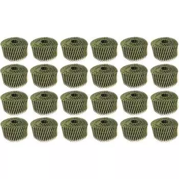 Винтовые барабанные гвозди Кордленд 6000 шт. (24 кассеты по 250 шт.) 2,8 мм, длина 60 мм, шляпки 6,8 мм GVB-00023.24