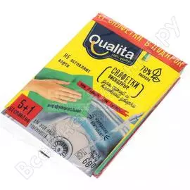 Вискозные салфетки qualita 5+1 шт 10137