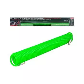 Витой полиуретановый шланг Rockforce RF-1208-15Green(58007)