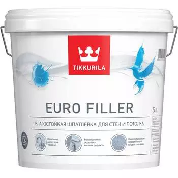 Влагостойкая шпатлевка Tikkurila EURO FILLER 700012220