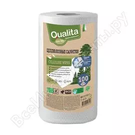 Влаговпитывающие салфетки forte в рулоне qualita 100 шт 8274