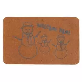 Влаговпитывающий коврик ComeForte ВЕЛЮР СНЕГОВИКИ TCLR/W-604