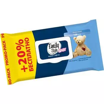 Влажные детские салфетки Emily Style 218435